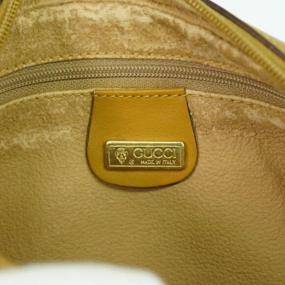 GUCCI Micro GG Canvas Shoulder Crossbody Bag Brown Gold - Picture 4 of 10